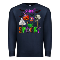 Navy sweet and spooky Premium Sweatshirt - Zillion Design Studio