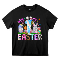 Black My 1st Easter Heavy Core Tee - CowhideDigitalArt