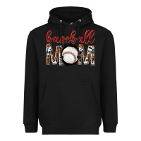 Black baseball mom Heavyweight Hoodie - texasbilliewilder