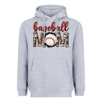 Heather Grey baseball mom Heavyweight Hoodie - texasbilliewilder