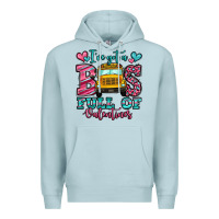 Blue Mist i've got a bus full of valentines school bus Premium Hoodie - Jasminsmagicworld