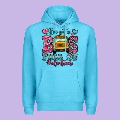 I've Got A Bus Full Of Valentines School Bus Premium Hoodie Designed By Jasminsmagicworld