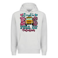 Dove Grey i've got a bus full of valentines school bus Premium Hoodie - Jasminsmagicworld