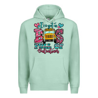 Seafoam i've got a bus full of valentines school bus Premium Hoodie - Jasminsmagicworld