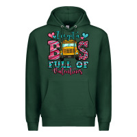 Sports Green i've got a bus full of valentines school bus Premium Hoodie - Jasminsmagicworld