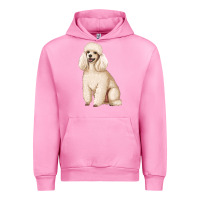 Fuchsia Pink standart poodle Urban Hoodie - Artiststas
