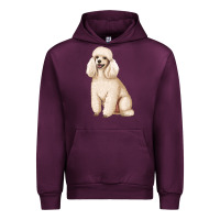 Mauve Wine standart poodle Urban Hoodie - Artiststas
