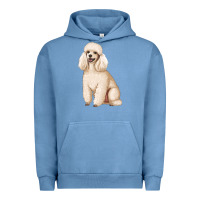 Pigment Pebble Blue standart poodle Urban Hoodie - Artiststas