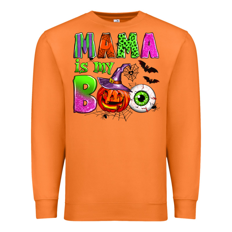 Mama Is My Boo Premium Sweatshirt by Zillion Design Studio | Teevron