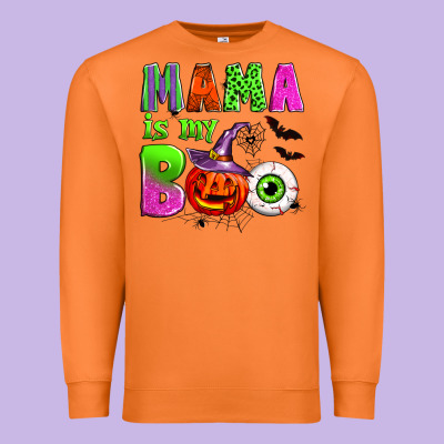 Mama Is My Boo Premium Sweatshirt Designed By Zillion Design Studio