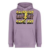 Lavender game day game day softball lightning bolt Heavyweight Hoodie - Zillion Design Studio