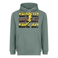 Sage game day game day softball lightning bolt Heavyweight Hoodie - Zillion Design Studio