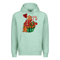 Seafoam christmas cupcake Premium Hoodie - AdoDesignShop