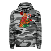 Slate Camo christmas cupcake Premium Hoodie - AdoDesignShop