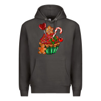 Smoke christmas cupcake Premium Hoodie - AdoDesignShop