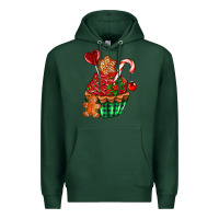 Sports Green christmas cupcake Premium Hoodie - AdoDesignShop