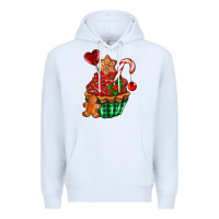White christmas cupcake Premium Hoodie - AdoDesignShop