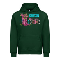 Forest Green velantines day cupid find me a cowboy Urban Hoodie - AdoDesignShop