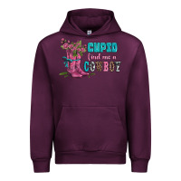 Mauve Wine velantines day cupid find me a cowboy Urban Hoodie - AdoDesignShop