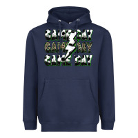Navy game day game day soccer lightning bolt Heavyweight Hoodie - Zillion Design Studio