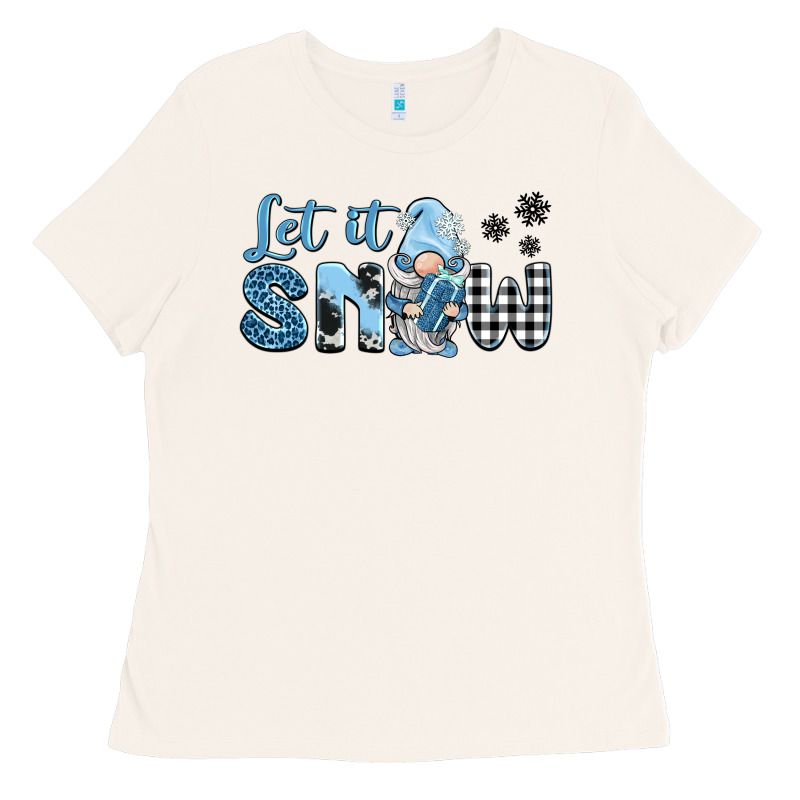 Let It Snow Gnome Ladies Tee by BarkalooDesign | Teevron