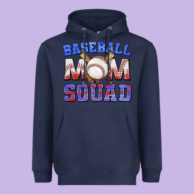 Heavyweight Hoodie baseball mom squad