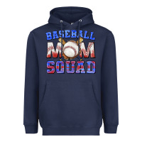 Navy baseball mom squad Heavyweight Hoodie - texasbilliewilder