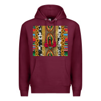 Burgundy lady of Guadalupe Premium Hoodie - Jasminsmagicworld