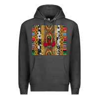Charcoal Heather lady of Guadalupe Premium Hoodie - Jasminsmagicworld