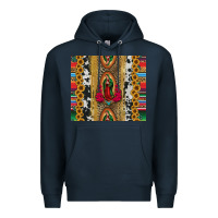 Navy lady of Guadalupe Premium Hoodie - Jasminsmagicworld