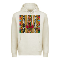 Oatmeal Heather lady of Guadalupe Premium Hoodie - Jasminsmagicworld