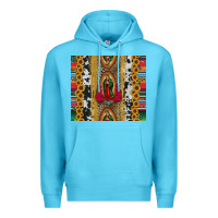 Ocean Blue lady of Guadalupe Premium Hoodie - Jasminsmagicworld