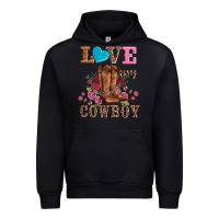 Black valentines day love my cowboy Urban Hoodie - AdoDesignShop