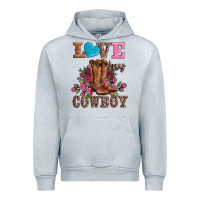 Heather Grey valentines day love my cowboy Urban Hoodie - AdoDesignShop