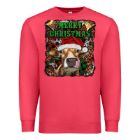 Cardinal merry christmas heifer with cowbells Premium Sweatshirt - RanaPortraitStore