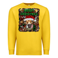 Lemon merry christmas heifer with cowbells Premium Sweatshirt - RanaPortraitStore