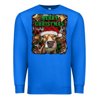 True Royal merry christmas heifer with cowbells Premium Sweatshirt - RanaPortraitStore