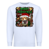 Merry Christmas Heifer With Cowbells Premium Sweatshirt | Teevron