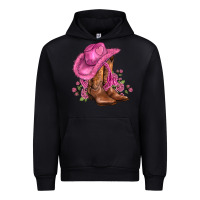 Black valentines day boots cowgirl hat and roses Urban Hoodie - AdoDesignShop