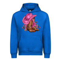 Cobalt valentines day boots cowgirl hat and roses Urban Hoodie - AdoDesignShop