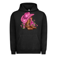 Pigment Black valentines day boots cowgirl hat and roses Urban Hoodie - AdoDesignShop