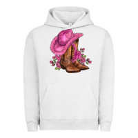 Pigment Lunar Rock valentines day boots cowgirl hat and roses Urban Hoodie - AdoDesignShop