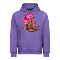 Tulip valentines day boots cowgirl hat and roses Urban Hoodie - AdoDesignShop