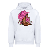 White valentines day boots cowgirl hat and roses Urban Hoodie - AdoDesignShop