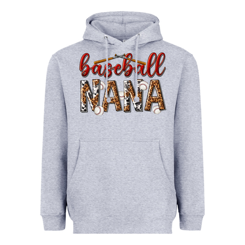 Baseball Nana With Leopard Heavyweight Hoodie by texasbilliewilder | Teevron