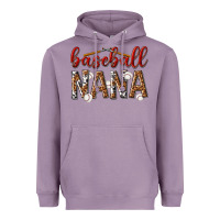 Lavender baseball nana with leopard Heavyweight Hoodie - texasbilliewilder