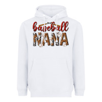 White baseball nana with leopard Heavyweight Hoodie - texasbilliewilder