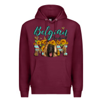 Burgundy belgian shepherd mom Premium Hoodie - Artiststas