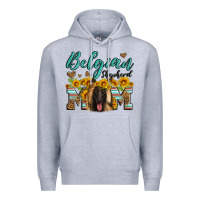 Heather Grey belgian shepherd mom Premium Hoodie - Artiststas