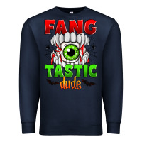 Navy fang tastic dude Premium Sweatshirt - Zillion Design Studio